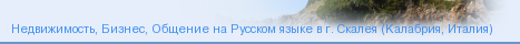 Недвижимость, Бизнес, Общение на Русском языке в г. Скалея (Калабрия, Италия)